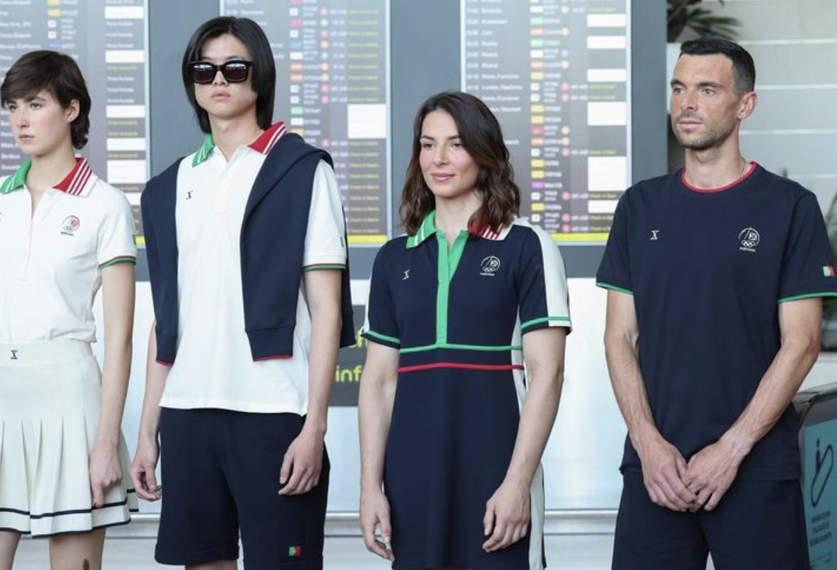 Uniforme de Portugal, nas Olimpíadas de Paris 2024 — Foto: Reprodução