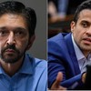 Ricardo Nunes à esquerda e Pablo Marçal à direita - Reprodução