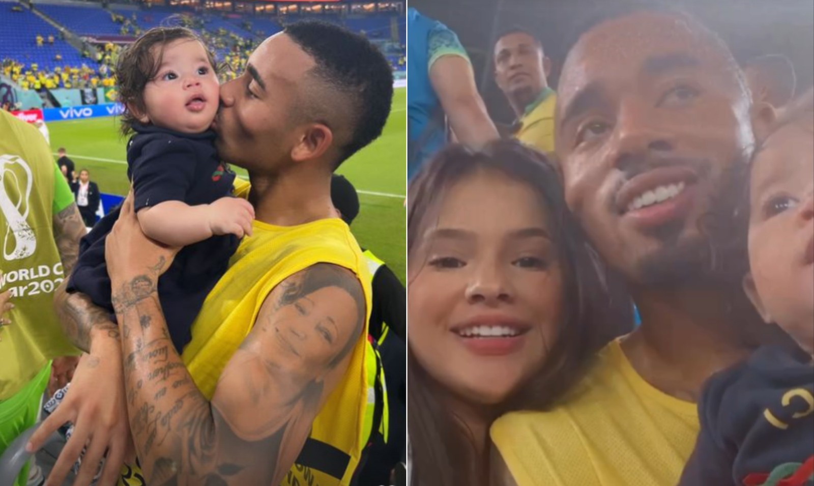  A influenciadora Raiane Lima confirmou o término do relacionamento com o jogador da seleção brasileira Gabriel Jesus. Eles estavam juntos desde 2021 e são pais de Helena, de sete meses — Foto: Reprodução