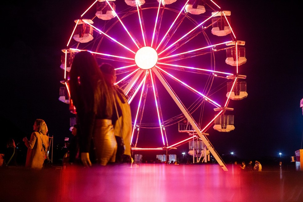 Roda-gigante, umas das atrações do Rio Gastronomia — Foto: Bruno Kaiuca