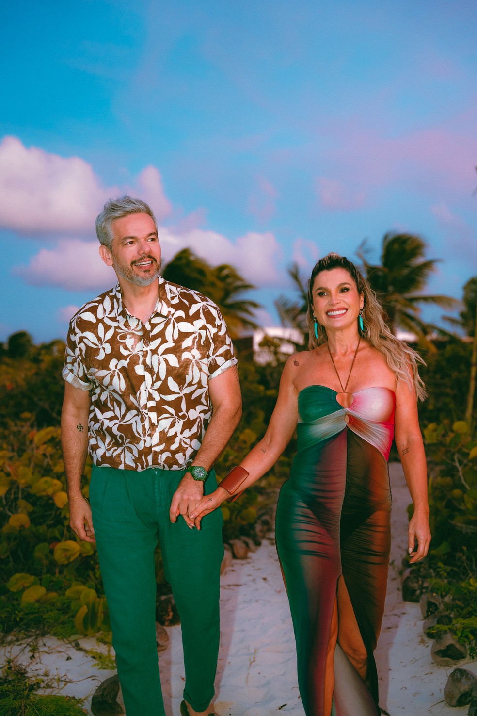 Otaviano Costa e Flávia Alessandra no reality 'Ilha da tentação' — Foto: Vitor Reis