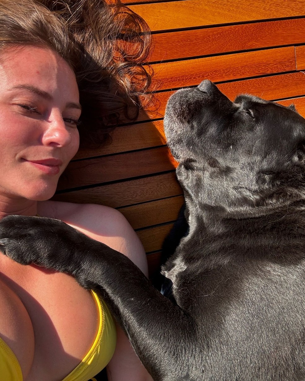 Paolla Oliveira adotou o cachorro Marley há quase uma década — Foto: Reprodução/Instagram