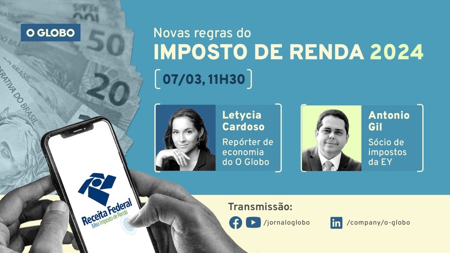 GLOBO realiza transmissão ao vivo sobre IRPF