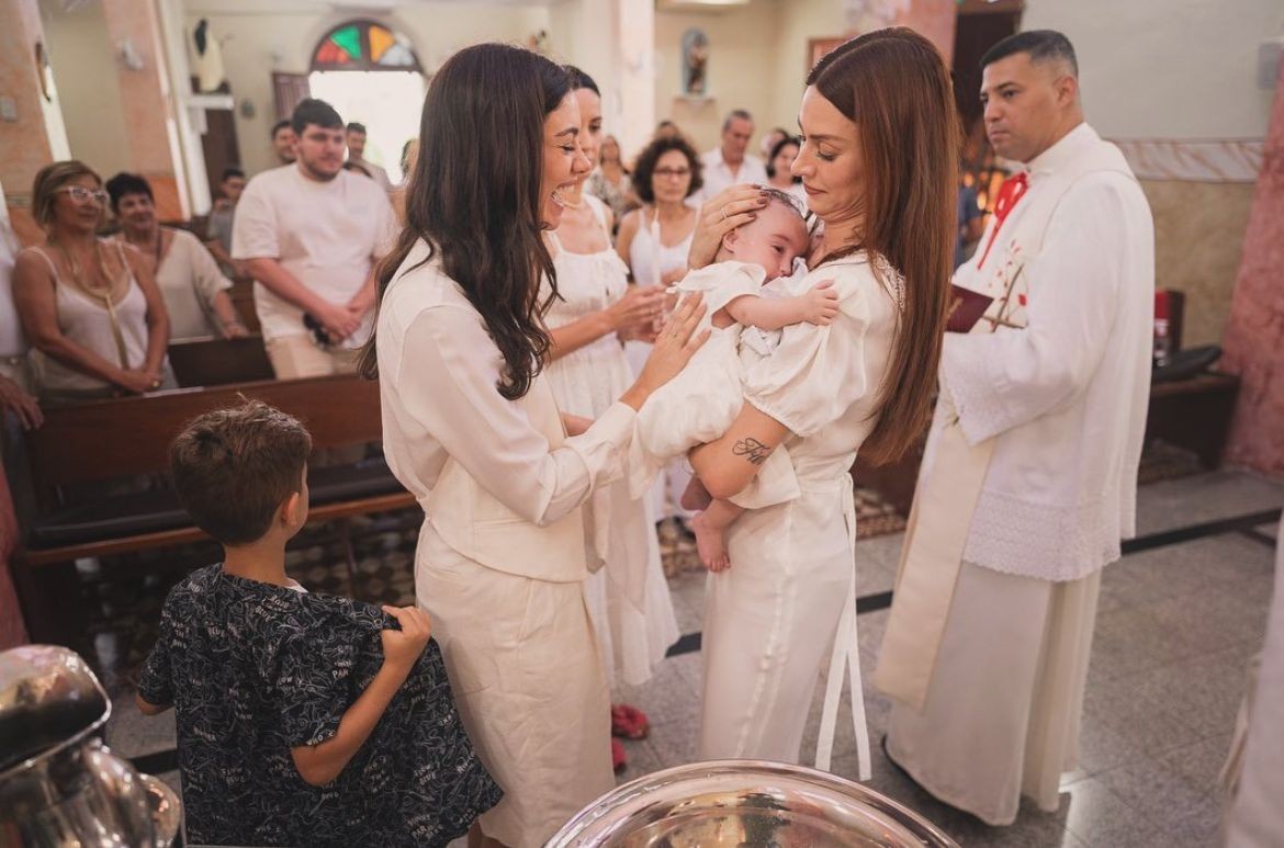 Sophie Charlotte no batizado de sua afilhada, Tereza — Foto: Reprodução/Instagram