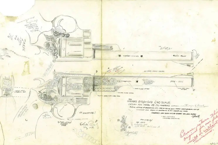 O item que será vendido foi especialmente gravado por Russel J. Smith, que trabalhou por muitos anos para a Smith & Wesson — Foto: Divulgação / Rock Island Auction