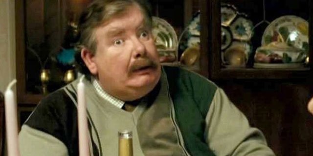 Richard Griffiths (1947-2013) era Válter Dursley, o tio de Harry Potter — Foto: Reprodução. 