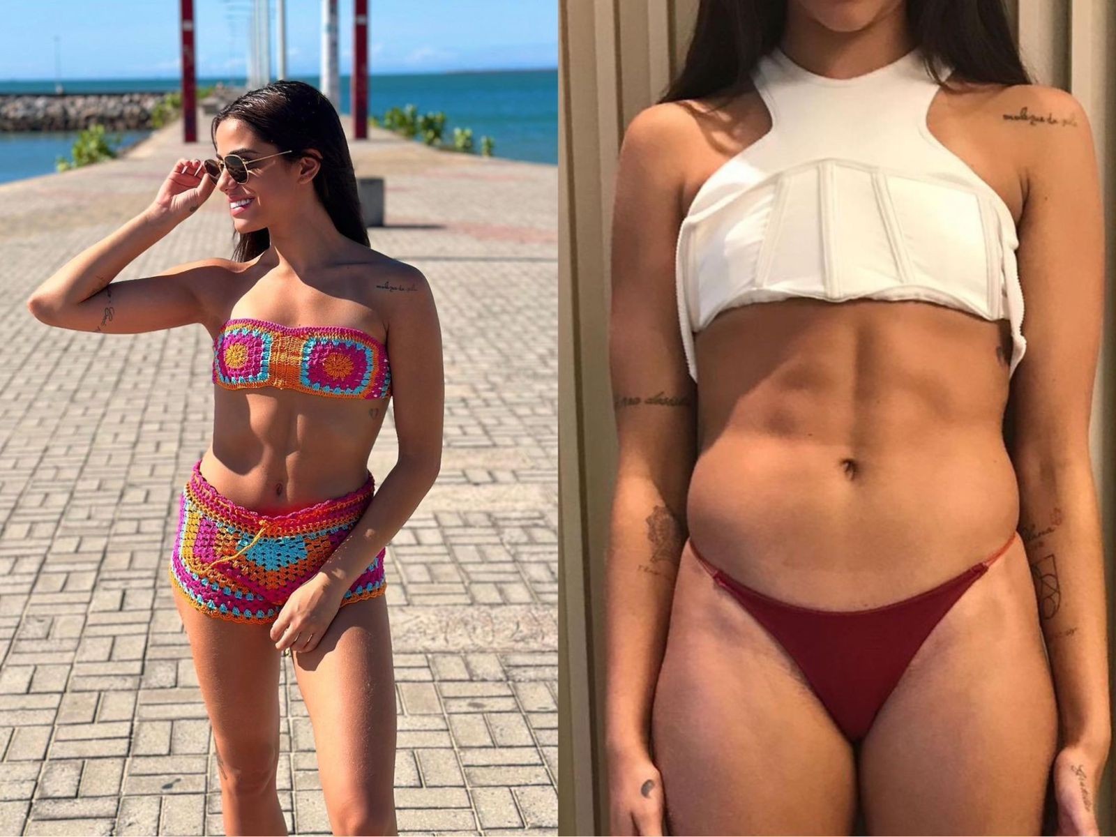 Após o programa, Key ficou com o corpo mais definido por conta de um tratamento com um médico do esporte — Foto: Reprodução/Instagram