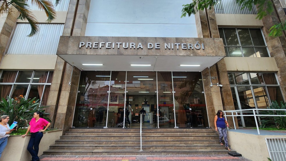 Fachada da Prefeitura de Niterói — Foto: Lucas Tavares/19-4-2023
