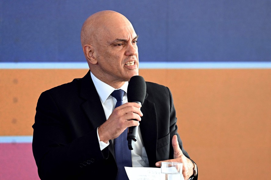 Presidente do Tribunal Superior Eleitoral, Alexandre de Moraes, em entrevista coletiva durante o segundo turno