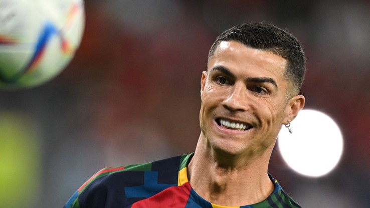 Cristiano Ronaldo no aquecimento para Portugal e Coreia do Sul