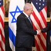 Premier de Israel, Benjamin Netanyahu, se reúne com a vice-presidente e virtual candidata democrata à Presidência, Kamala Harris, em Washington - ROBERTO SCHMIDT / AFP