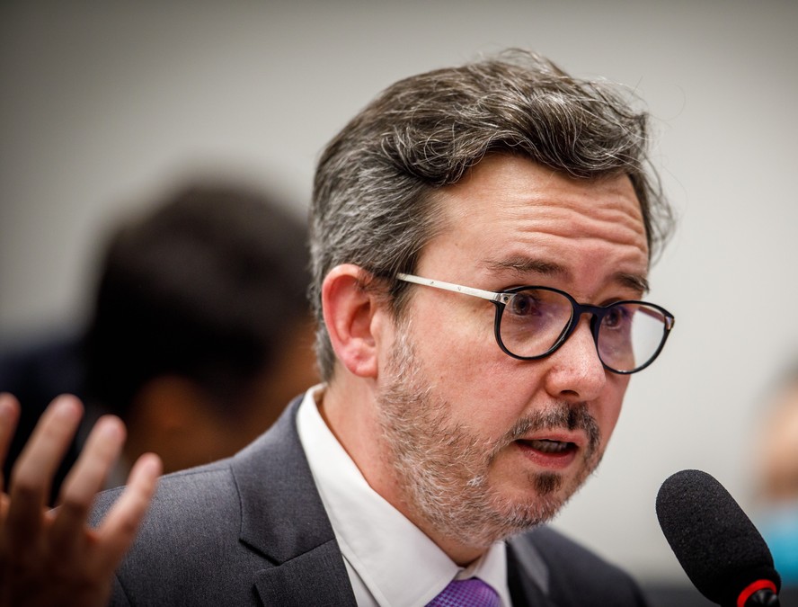 O CEO da Americanas, Leonardo Coelho Pereira, durante depoimento à CPI da Americanas da Câmara dos Deputados na última terça-feira (13)