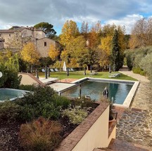 O hotel onde Carla Diaz se hospedou em Siena — Foto: Reprodução/Instagram