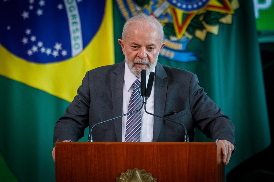 O presidente Lula, durante lançamento do Plano Safra 2024/2025