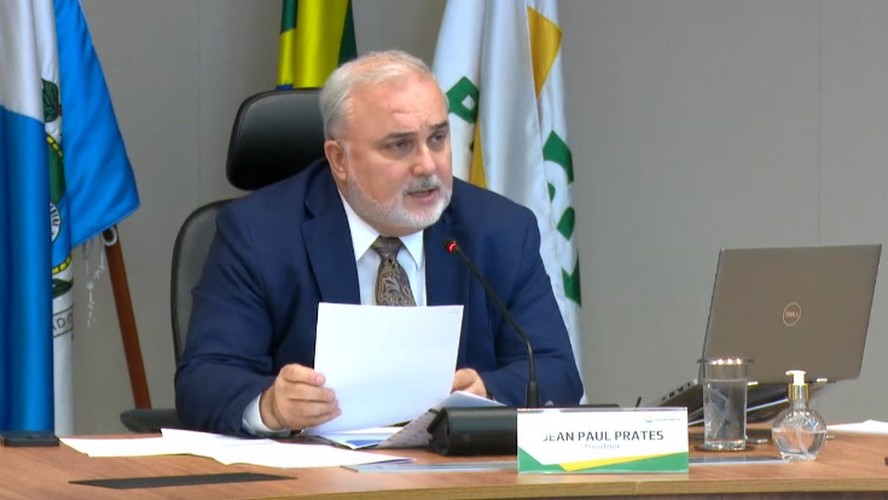 Jean Paul Prates, presidente da Petrobras, durante coletiva online de resultados no segundo trimestre de 2023