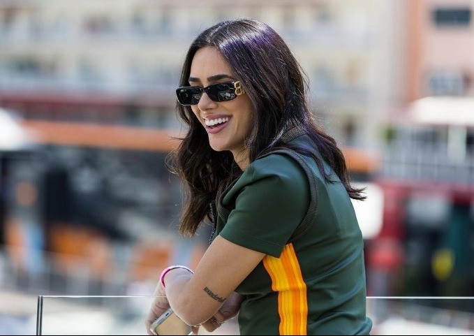 Acompanhando o namorado, Bruna foi à Mônaco para um evento da Formula 1 — Foto: Reprodução / Instagram