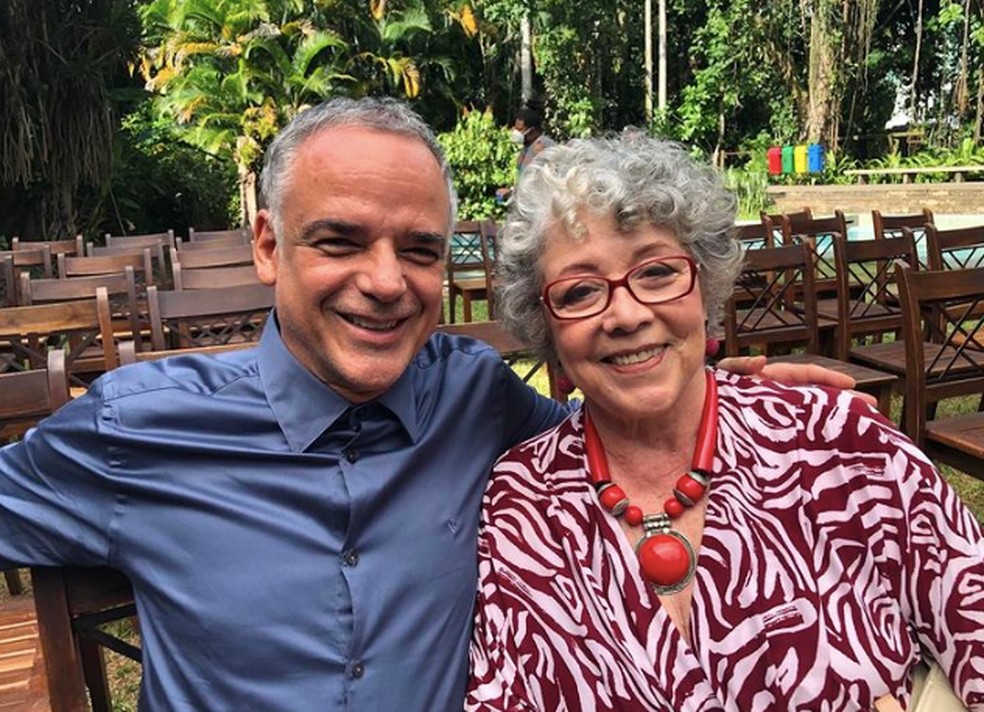 Angelo Antônio e Angela Leal 32 anos depois de 'Pantanal' — Foto: Reprodução
