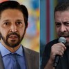 Ricardo Nunes (à esquerda) e o pré-candidato do PSOL à prefeitura de São Paulo, Guilherme Boulos - Montagem sobre fotos de arquivo