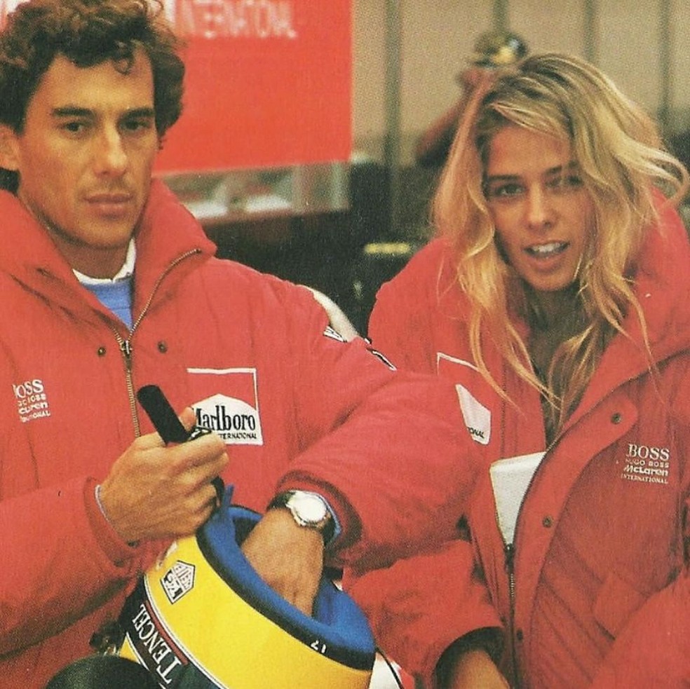 Ayrton Senna e Adriane Galisteu — Foto: Reprodução / Instagram