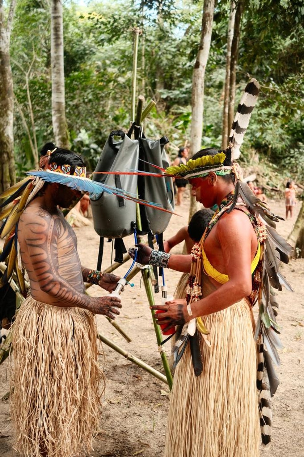 Água Camelo: kit emergencial já foi usado e obteve sucesso em tribos indígenas do Amazonas — Foto: Divulgação