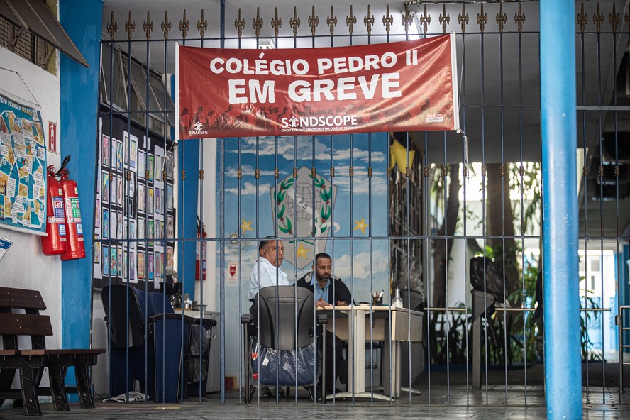 Greve do Colegio Pedro II, no Rio