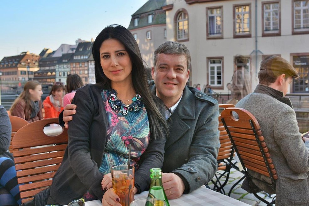 Roberto Kovalick e a mulher, Karina Kovalick — Foto: Reprodução / Instagram