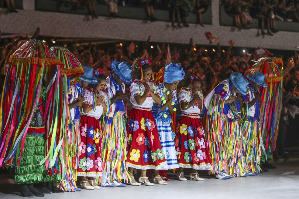 Desfile das Escolas de Samba do Grupo Especial. Segundo  dia de desfile. MANGUEIRA. — Foto: Hermes de Paula - Agência O Globo