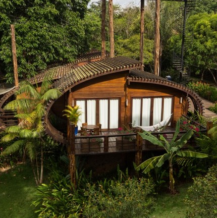 O roteiro pode incluir hospedagem no hotel Mirante do Gavião Amazon Lodge — Foto: Divulgação