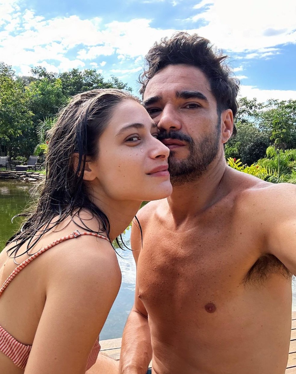 Luisa Arraes e Caio Blat — Foto: Reprodução: Instagram