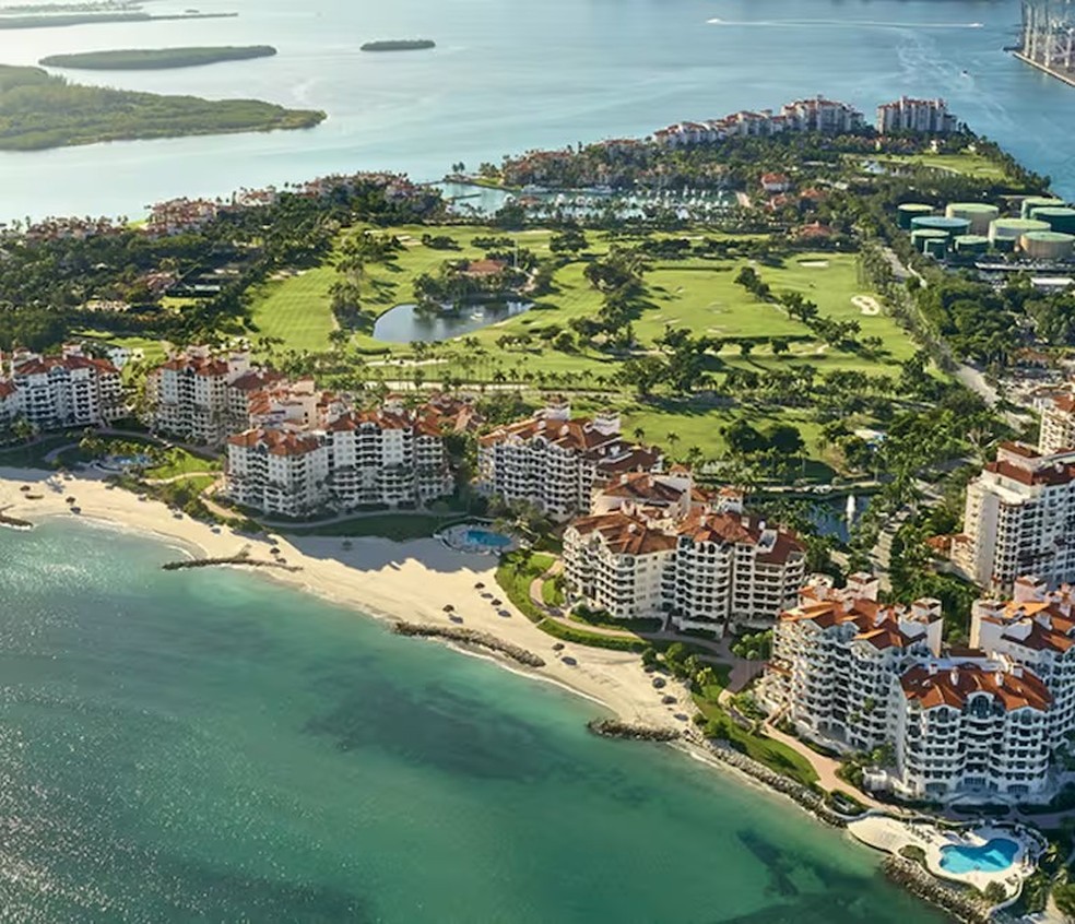 Fisher Island, na Flórida(EUA) — Foto: Reprodução