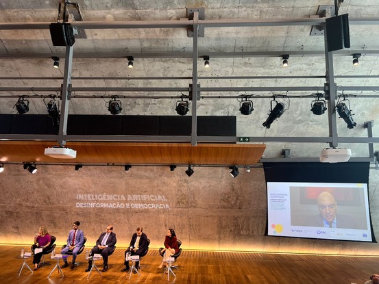 O ministro do STF Alexandre de Moraes em evento na FGV do Rio de Janeiro