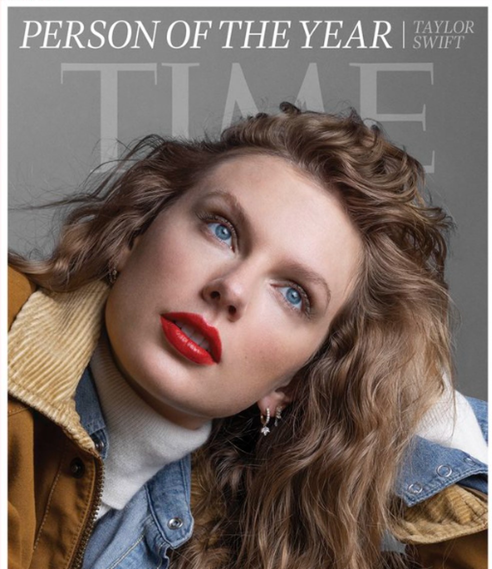 Taylor Swift na capa da revista Time — Foto: Reprodução/X
