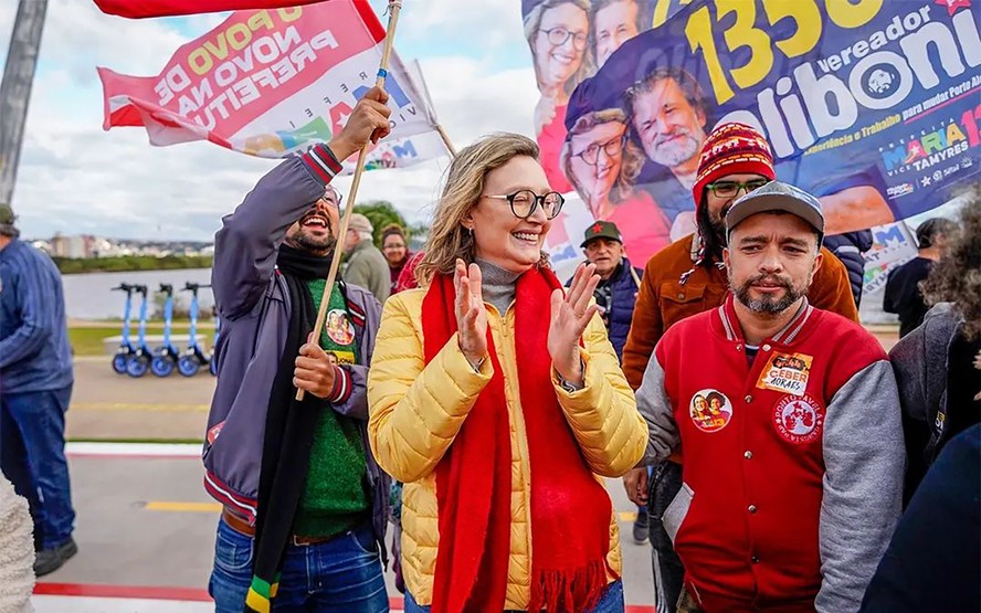 Maria do Rosário, candidata à prefeitura de Porto Alegre