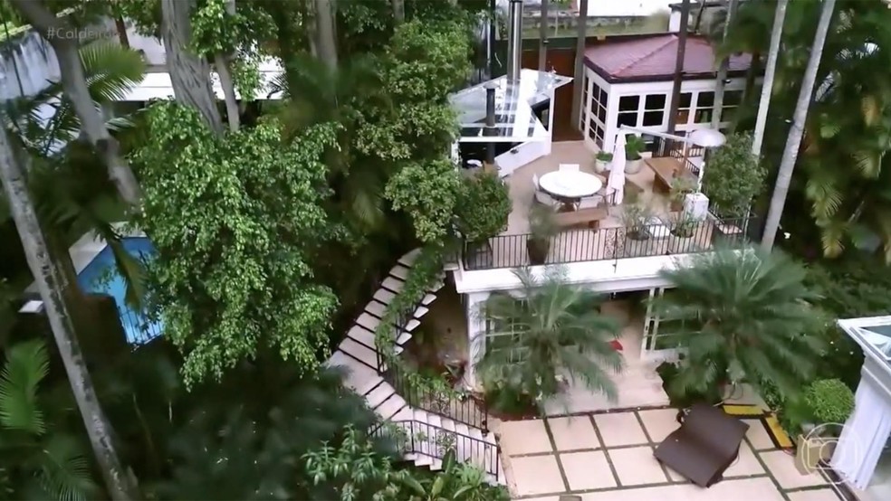 Foto da luxuosa casa de Ana Maria Braga em São Paulo — Foto: Reprodução TV Globo
