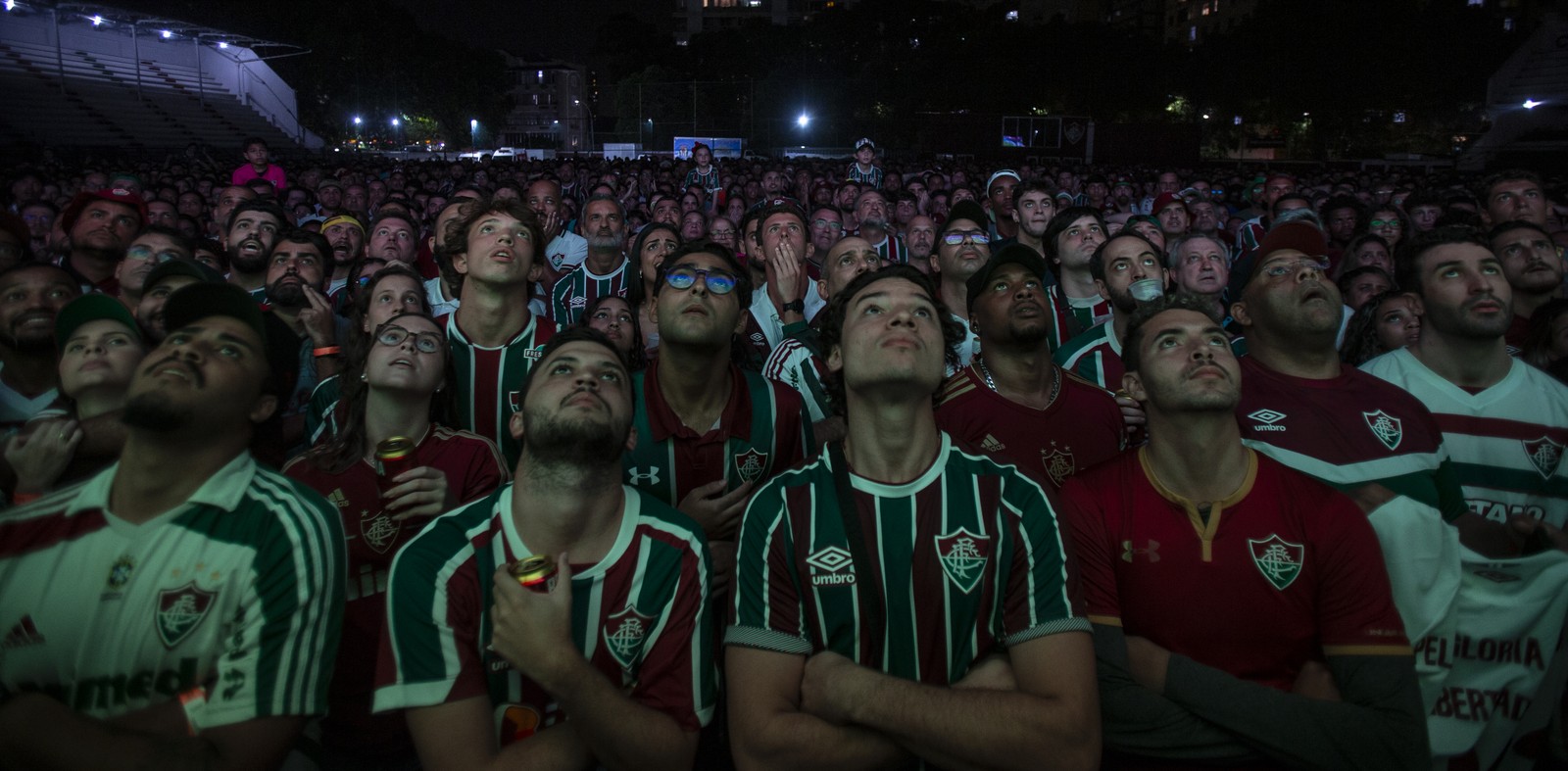 Minutos antes da virada do Fluminense contra o Internacional pela Libertadores 2023 — Foto: Alexandre Cassiano/Agência O Globo