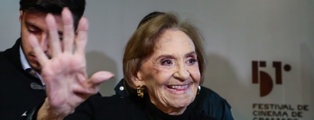 Aos 95 anos, Laura Cardoso trabalha como atriz desde 1944. Neste ano, ela esteve em cartaz com a peça "E o Zé, quem é?". Recentemente, foi homenageada no Festival de Cinema de Gramado — Foto: Cleiton Thiele/Agência Pressphoto