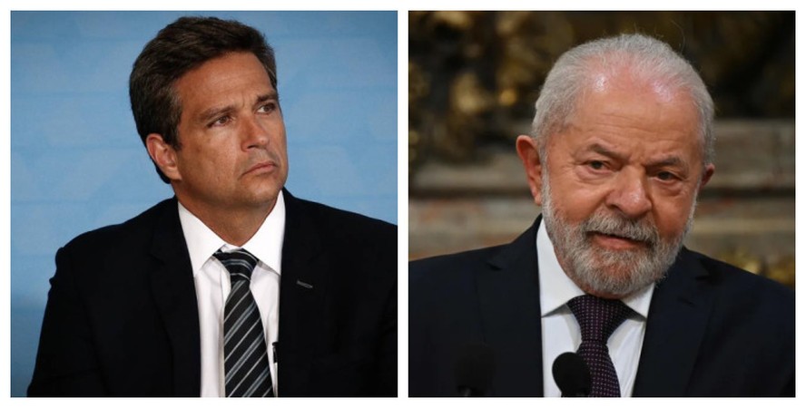 O presidente do Banco Central, Roberto Campos Neto, e o presidente Lula