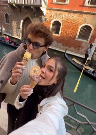 Em janeiro de 2024, eles viajaram para a Itália e conheceram Veneza — Foto: Reprodução/Instagram