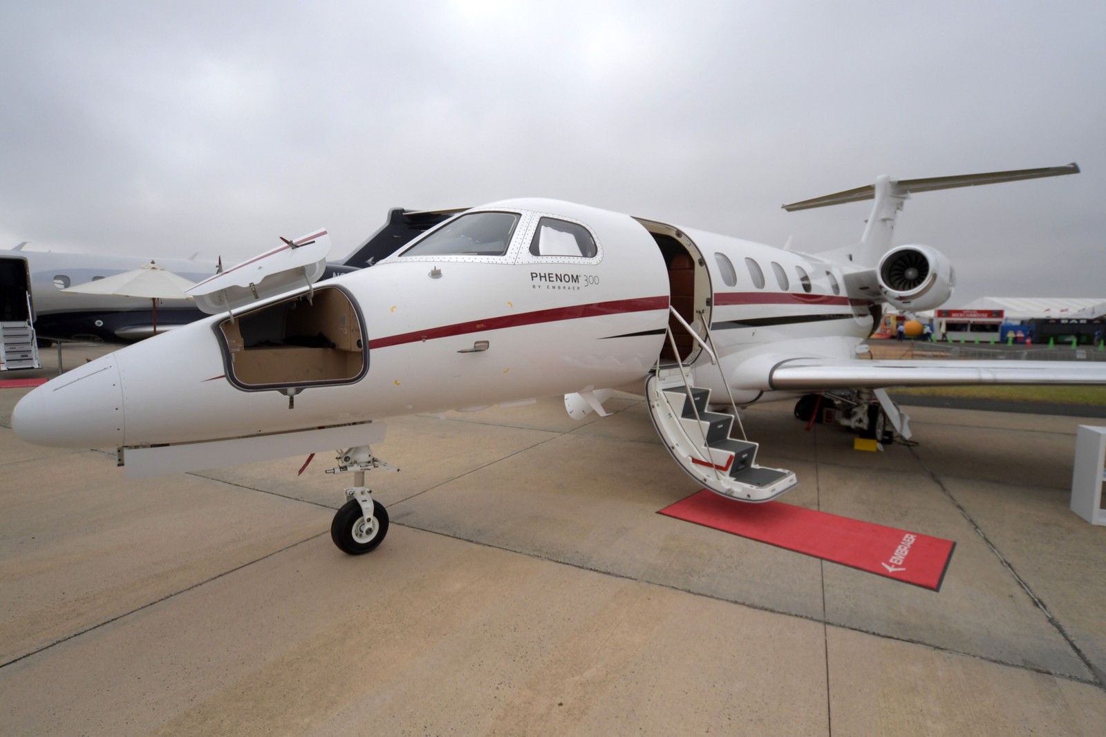 O Phenom 300, da Embraer, um dos jatos mais vendidos nos últimos tempos — Foto: Bloomberg