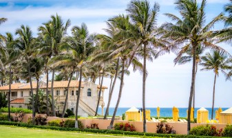 Mar-a-Lago fica em ilha bilionária de Palm Beach — Foto: Divulgação/Mar-a-Lago