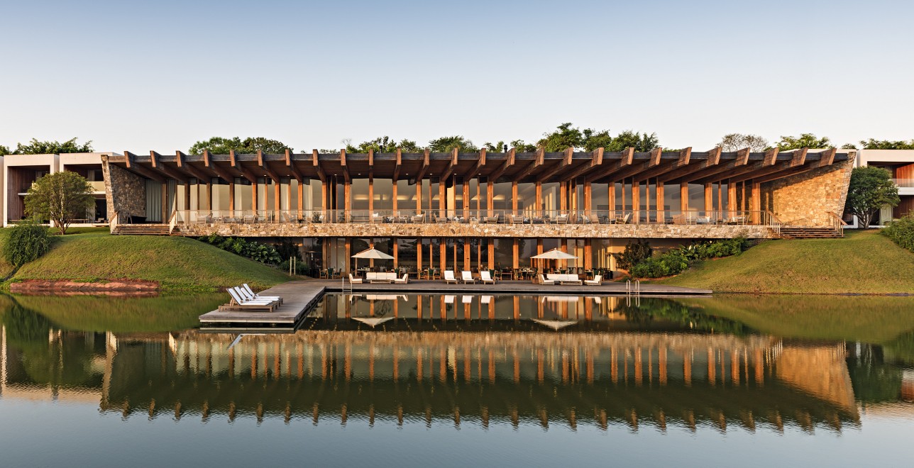 O hotel Fasano Boa Vista, localizado no interior de São Paulo — Foto: Reprodução