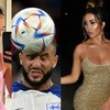 Mulher e ex-amante de Kyle Walker vão a jogos da Eurocopa - Reprodução//AFP//Reprodução