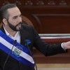 Presidente de El Salvador, Nayib Bukele, em discurso no Congresso - Marvin Recinos / AFP