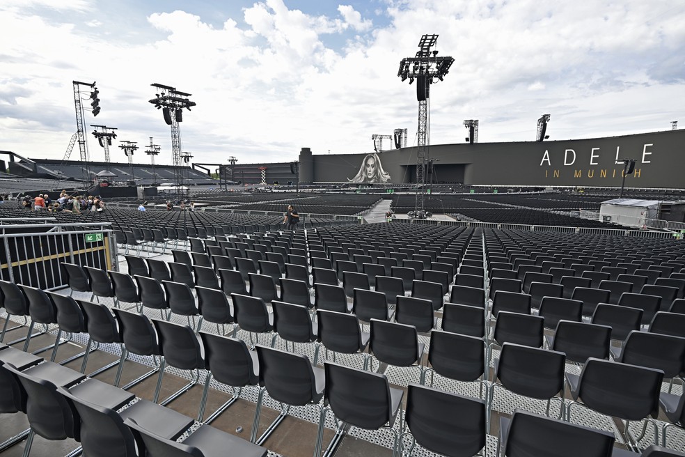 Adele se apresentará em arena construída especialmente para ela  — Foto: Getty Images