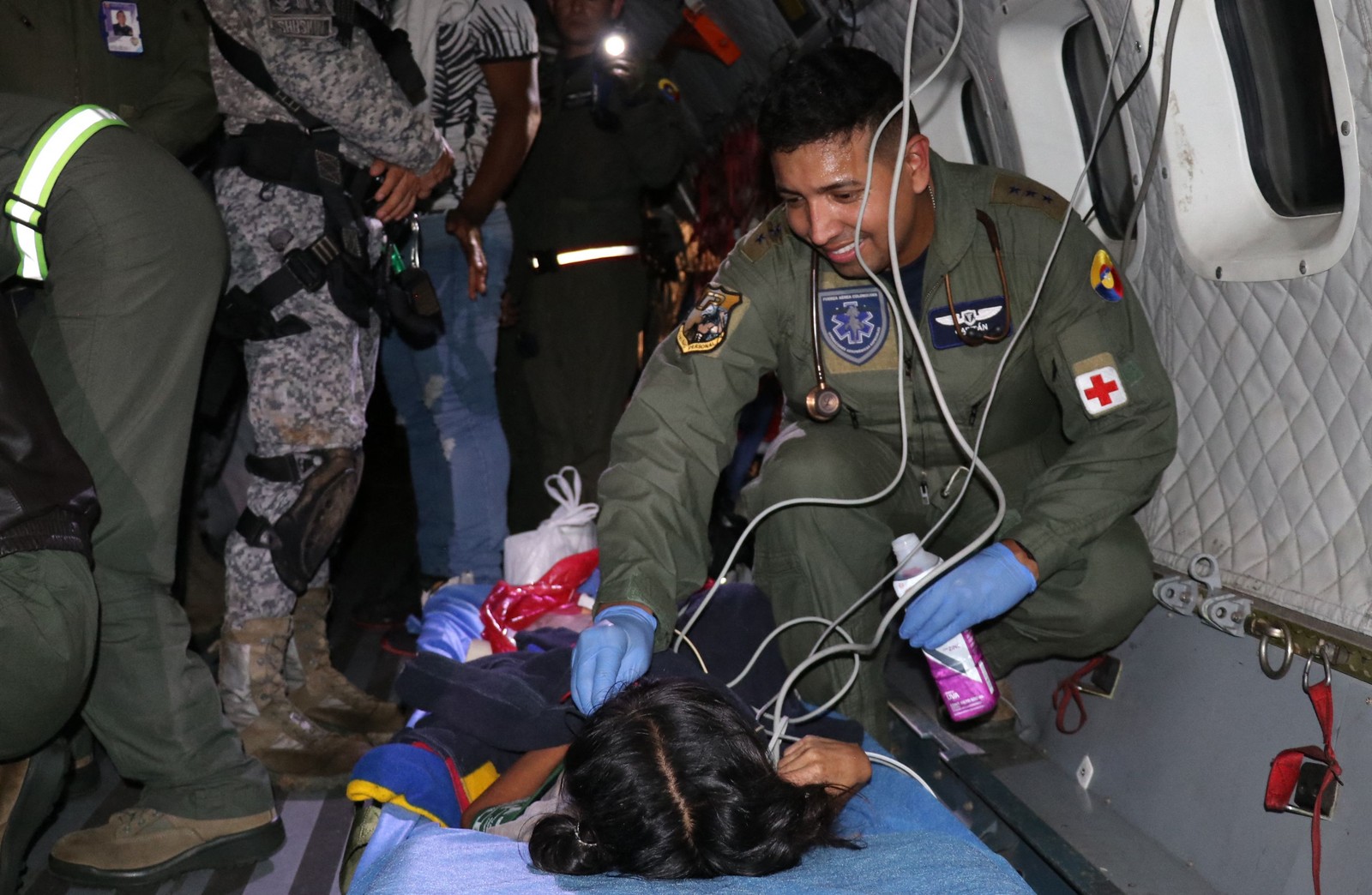 Crianças ficaram 40 dias perdidas na floresta, na Colômbia — Foto: AFP/Força Aérea Colombiana