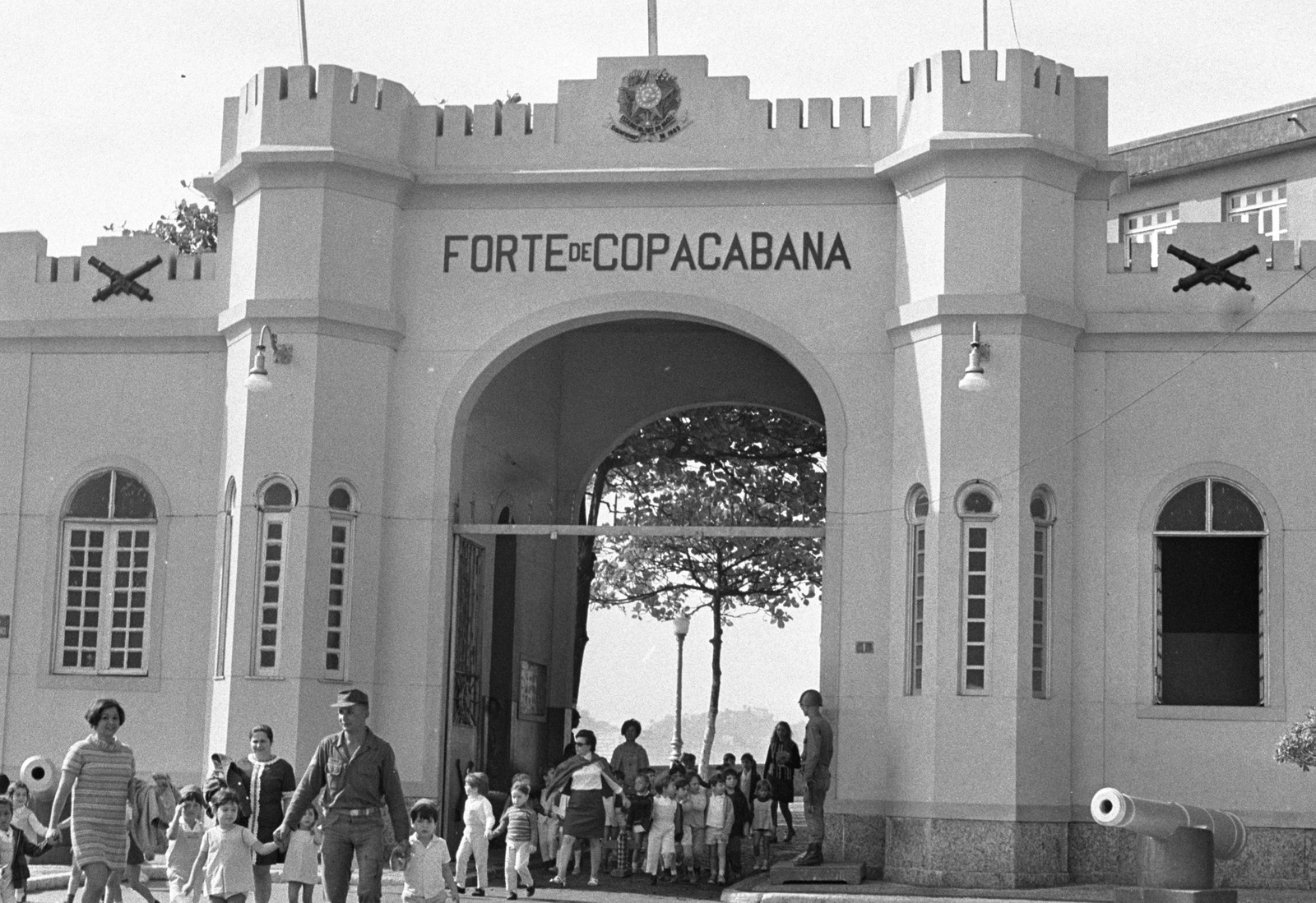 Fachada do Forte de Copacabana em 1969 — Foto: Arquivo / Agência O Globo