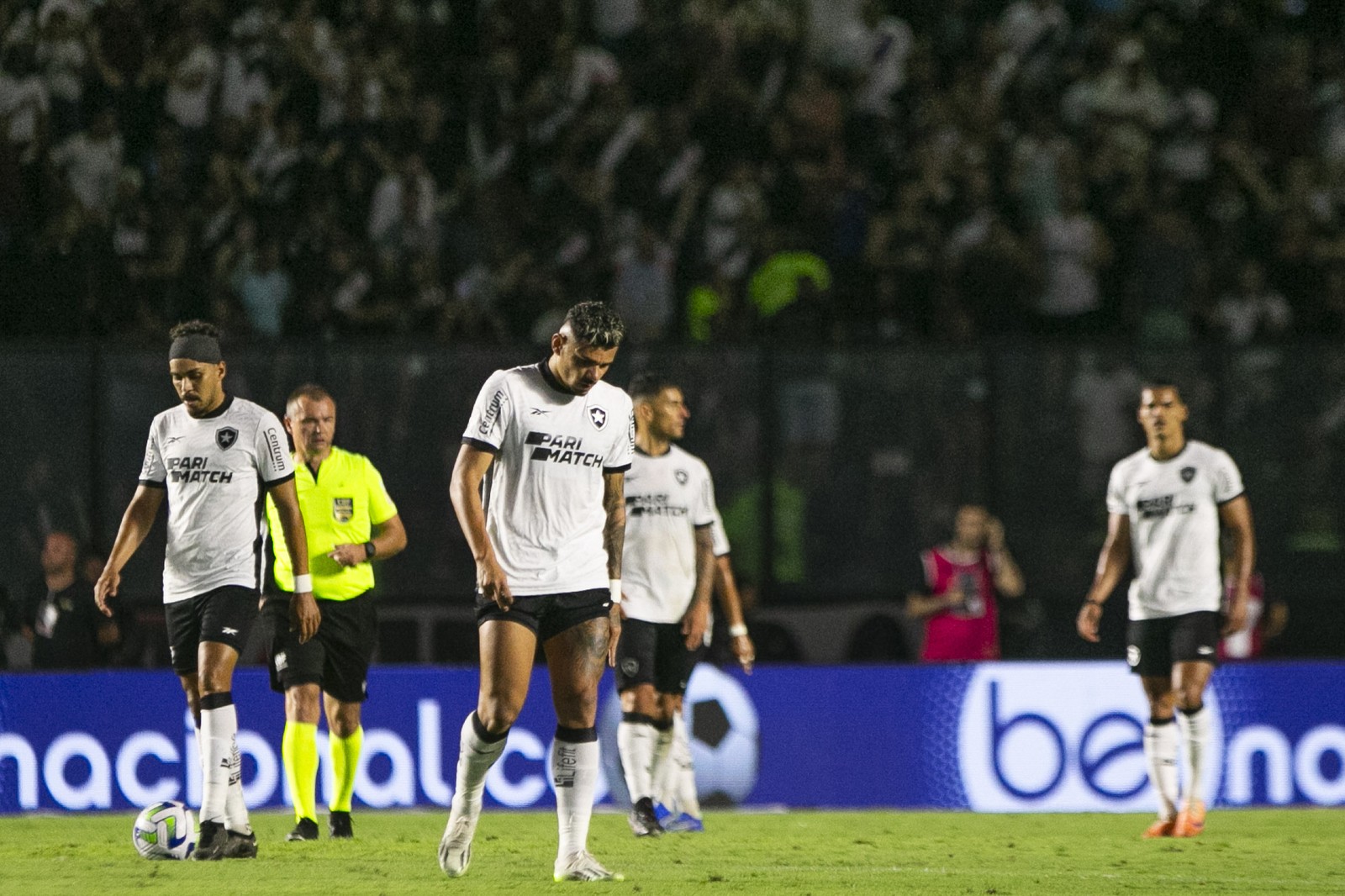 Derrota para o Vasco fez o Botafogo empatar na tabela com o Palmeiras — Foto: Guito Moreto/Agência O Globo