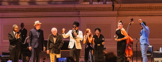 'A grande noite — Bossa nova' no Carnegie Hall — Foto: Leandro Justen