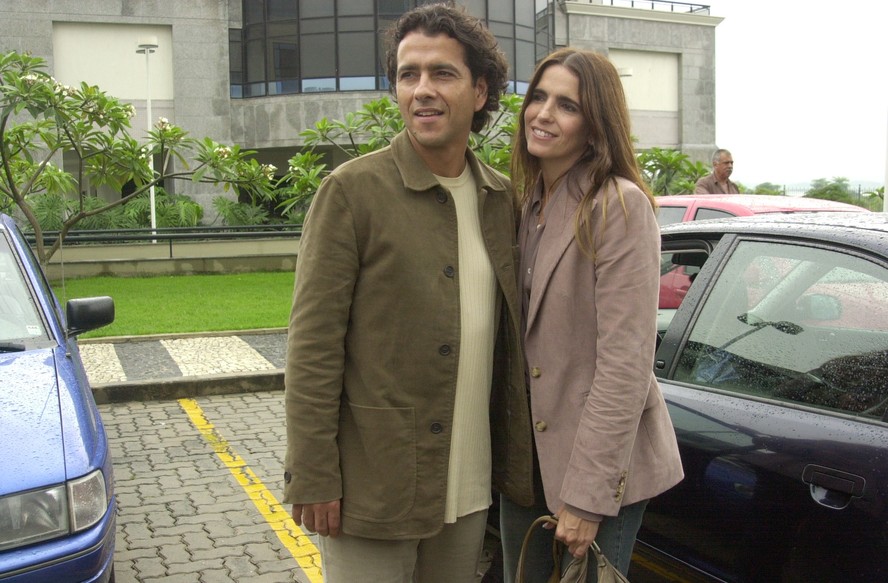 Marcos Palmeira e Malu Mader interpretaram par romântico na novela 'Celebridade', de 2003