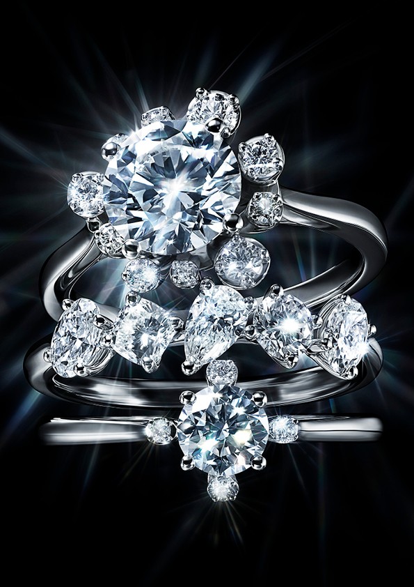 Uma das peças da linha de joias finas da Swarovski, feita com diamantes produzidos em laboratório pela marca austríaca conhecida pelos cristais — Foto: Divulgação/Swarovski